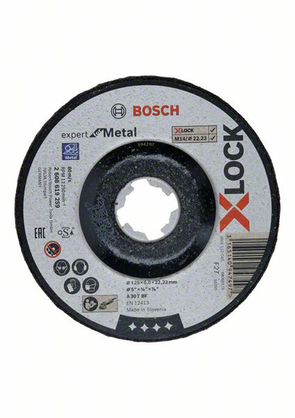 DISCO C METAL XLOCK 2608619257 BOSCH 125X2,5MM