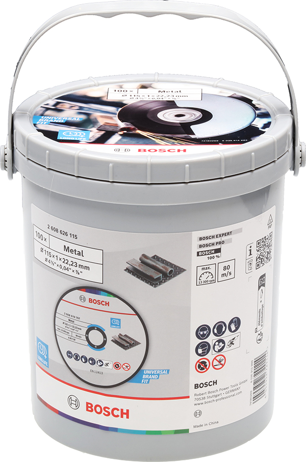 LOTE 100 DISCOS C METAL 2608626115 BOSCH 115 MM