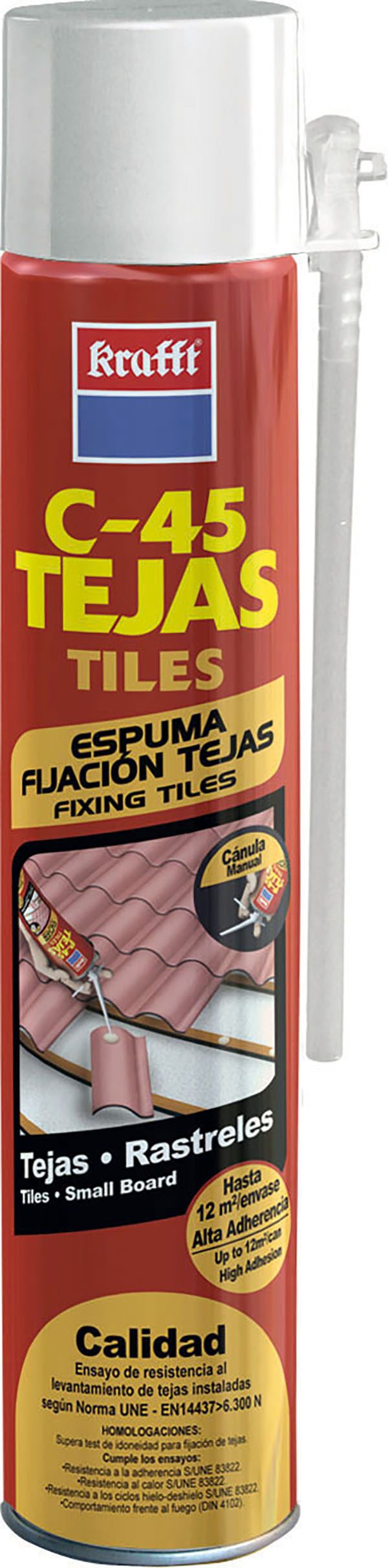 ESPUMA POLIURETANO TEJA CANUL 50175.. KRAFFT 750 ML