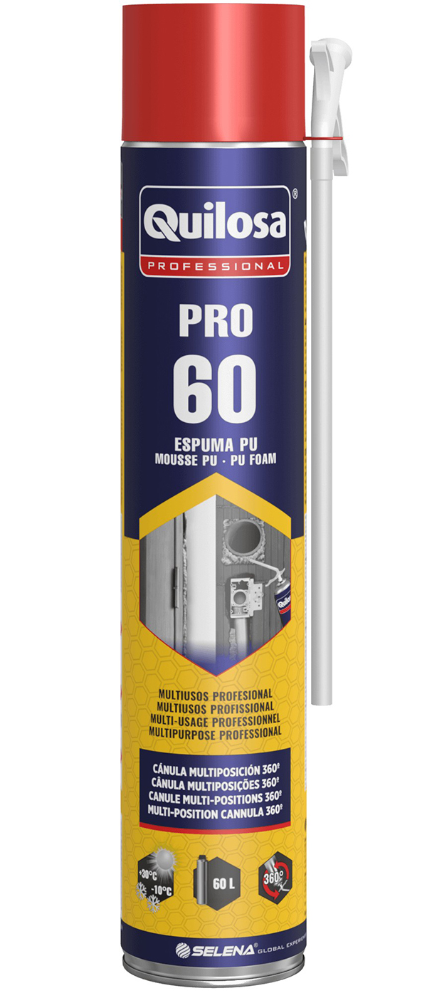 ESPUMA POLIURETANO CANUL PRO 60 10051334 QUILOSA 750 ML
