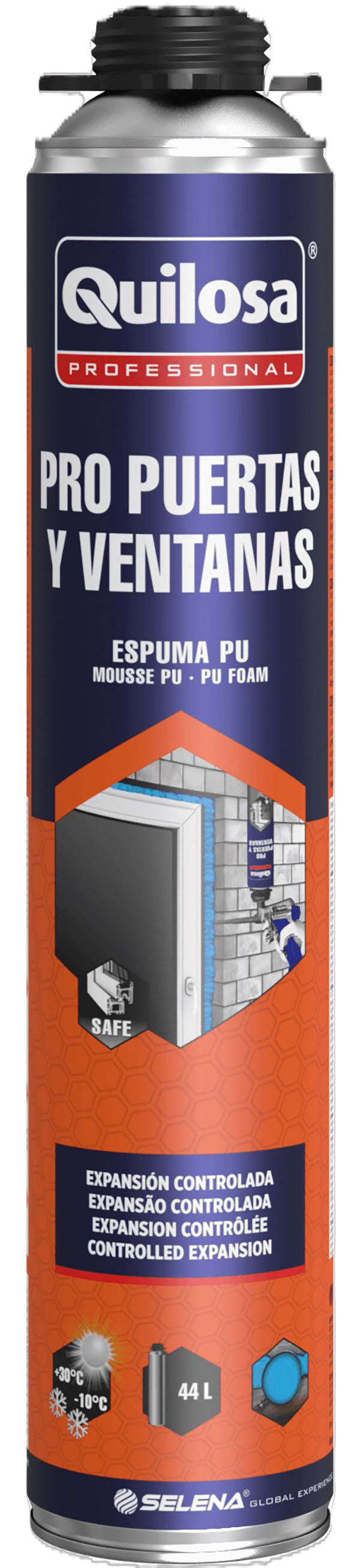 ESPUMA PU VENTANA-PUERTA PISTOLA 10051333 QUILOSA 750 ML