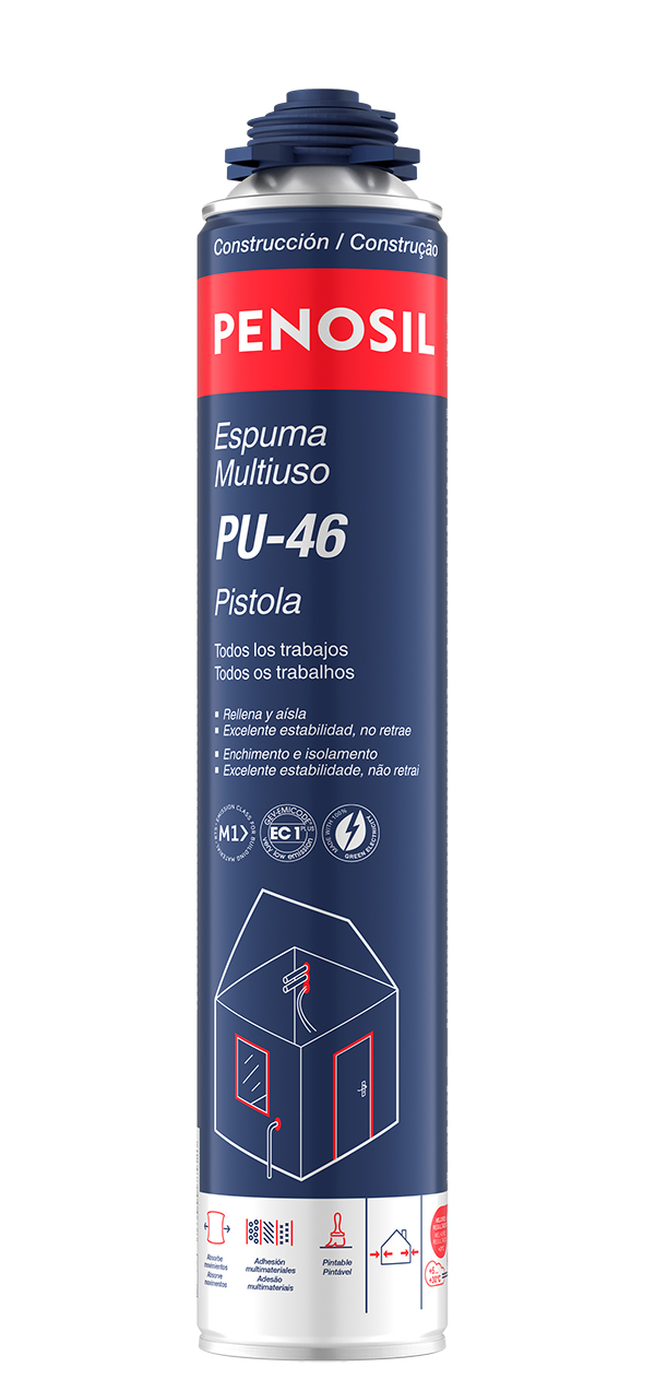 ESPUMA POLIURETANO PISTOLA PU46 A5953 PENOSIL 750 ML