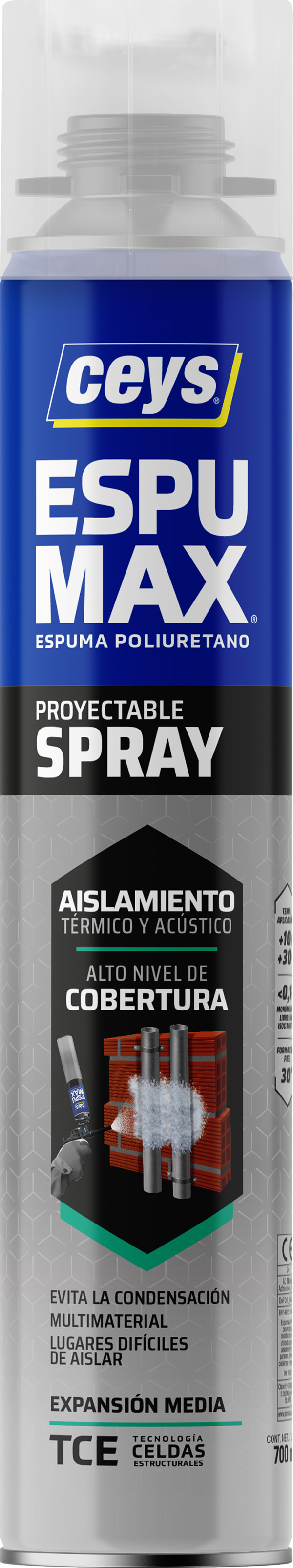 ESPUMA PROYECTABLE PISTOLA 504824 CEYS 700 ML