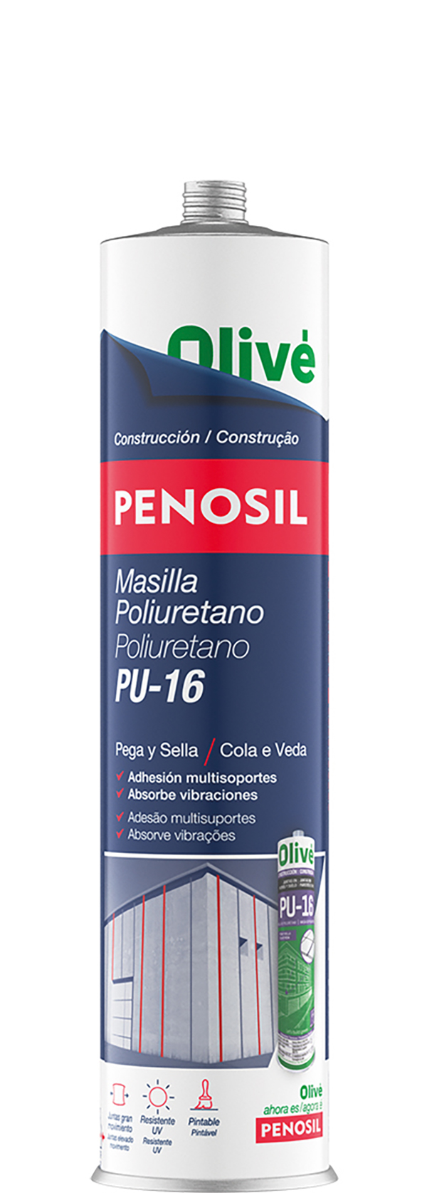 MASILLA ADH. POLIURETANO GRIS PU-16 PENOSIL 300 ML