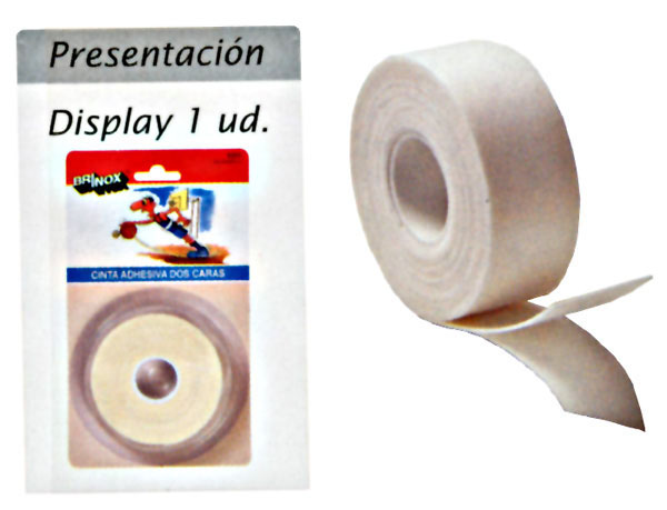 CINTA DOBLE CARA BLISTER B70330B BRINOX 1,5 MX19MM