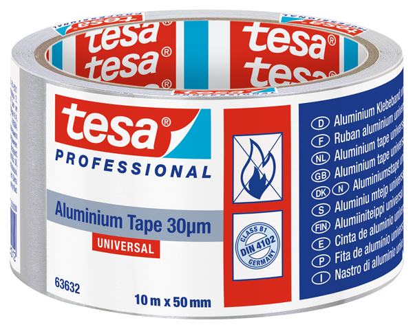 CINTA MULTIUSO ALUMINIO 30m 63632-00000-00 TESA 10 MX50 MM