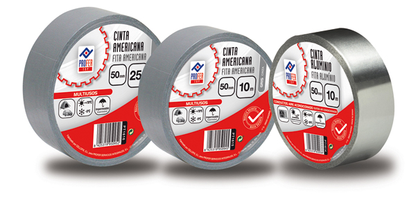 CINTA MULTIUSO AMERICANA GRIS PT1615 PROFER TOP 10 MX50 MM