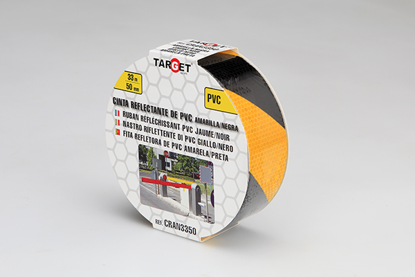 CINTA ADHS. REFLECT. AM/NEG CRAN3350 TARGET 33MX50MM