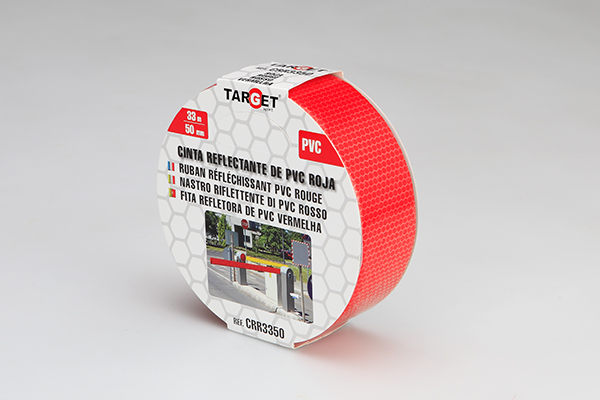 CINTA ADHS. REFLECT. ROJA CRR3350 TARGET 33MX50MM