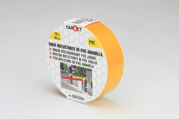 CINTA ADHS. REFLECT. AMARILLA CRA3350 TARGET 33MX50MM