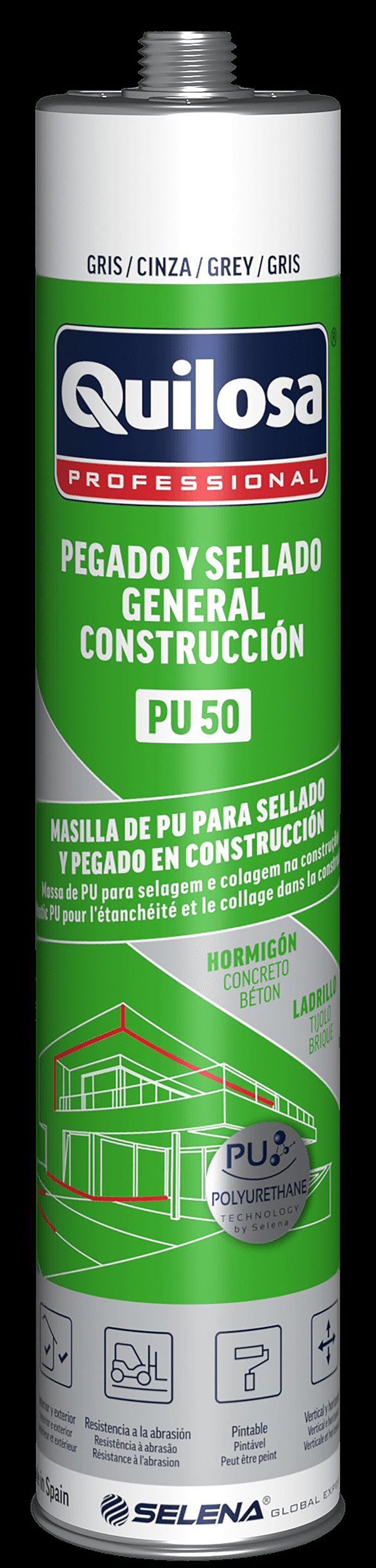 MASILLA PU-50 NEGRO 10043608 SINTEX 300 ML