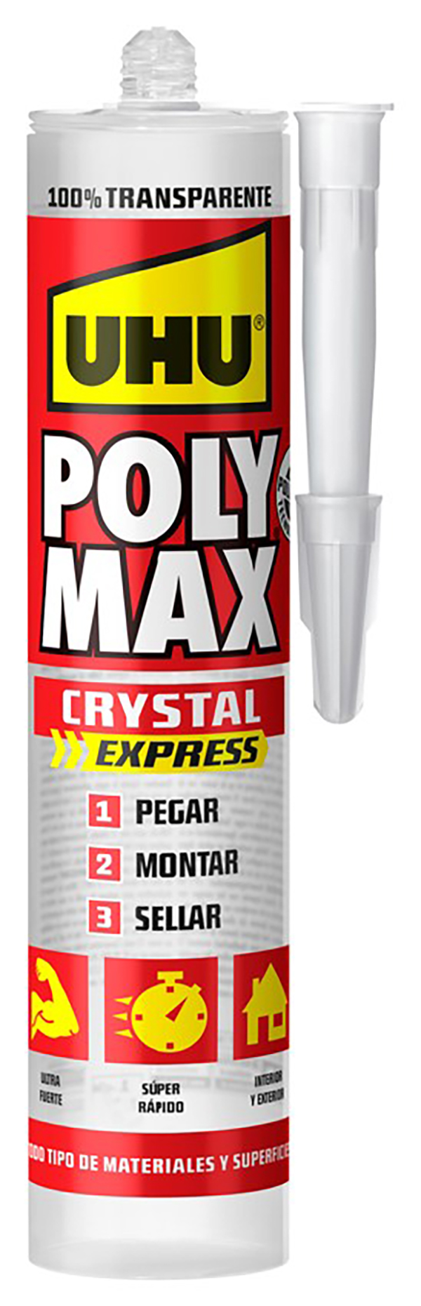 ADHESIVO SELLADOR TRANSP UHU 6310617/POLY MAX IMEDIO 300 G