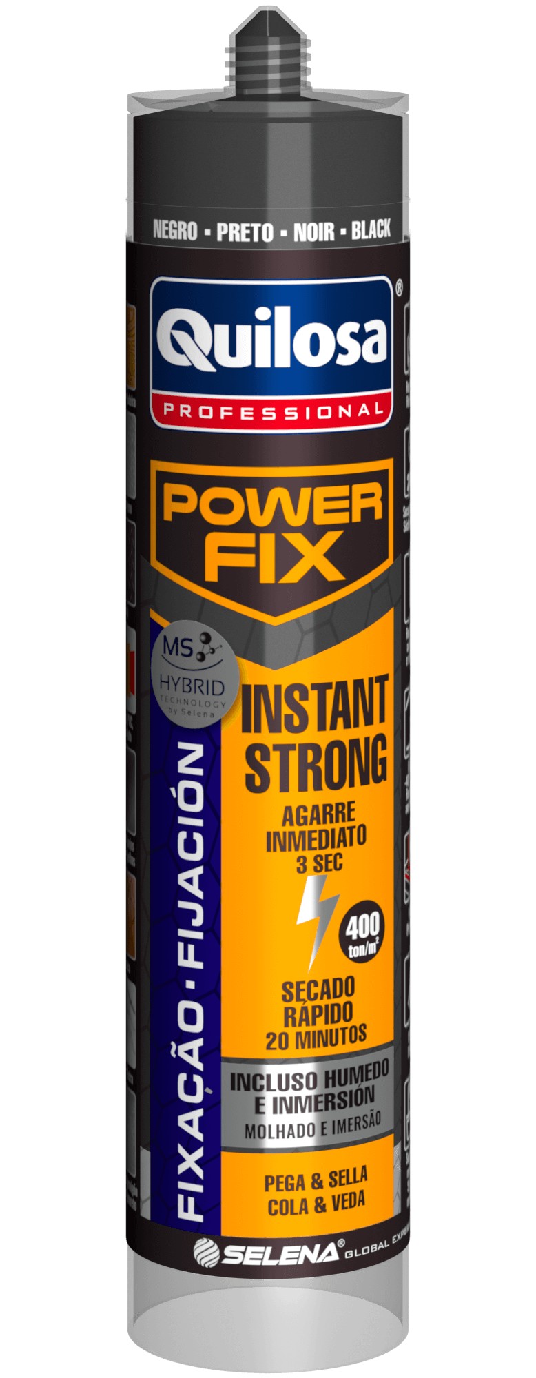 ADHESIVO MONTAJE MS NEGRO 10041647 POWER FIX 290 ML