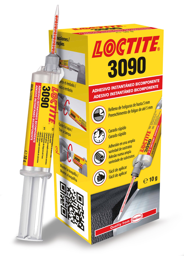PEGAMENTO INSTANT BICOMPON 3090 LOCTITE 10 G+1 G