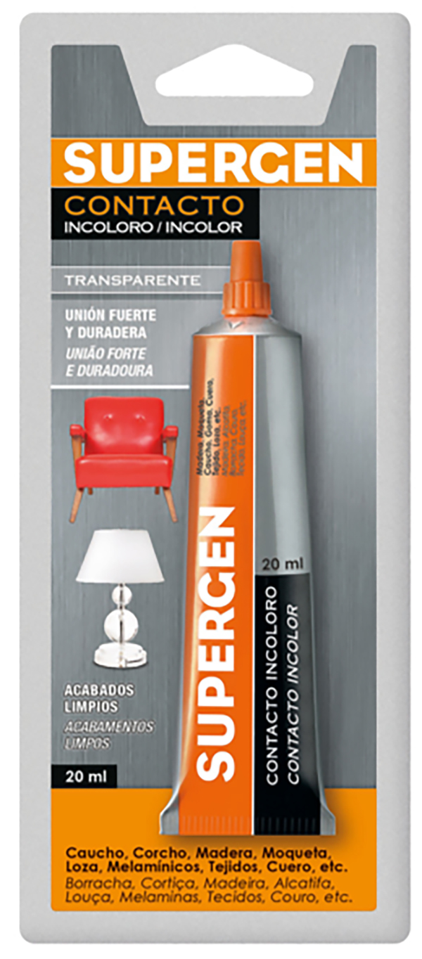 PEGAMENTO INCOLORO TUBO 62601-00000-00 SUPERGEN 20 ML