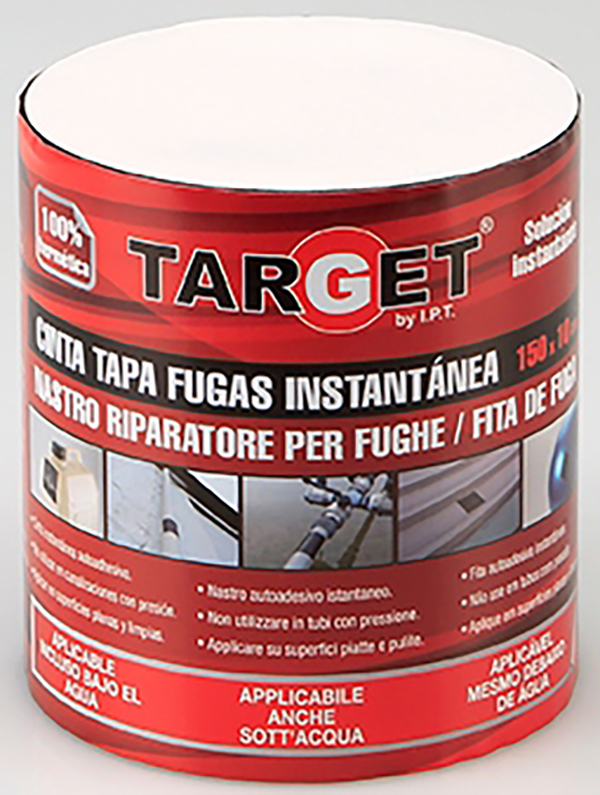 CINTA TAPA FUGAS INSTANT NEGRA C2015010 TARGET 10X150CM