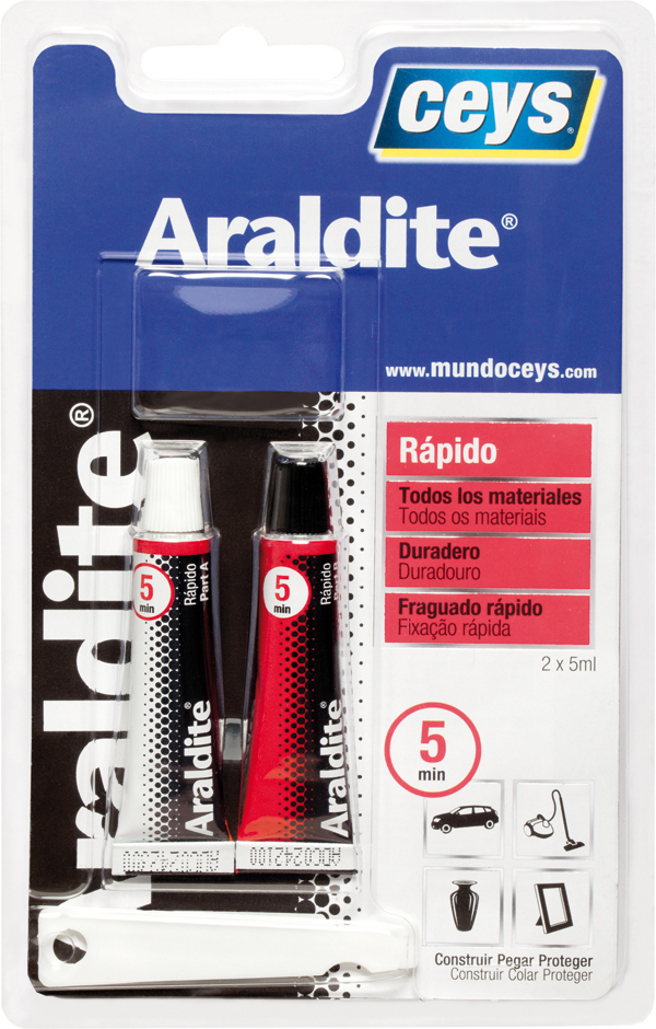 PEGAMENTO RAPIDO PEQUEÑO 510206 ARALDIT 5+5 ML
