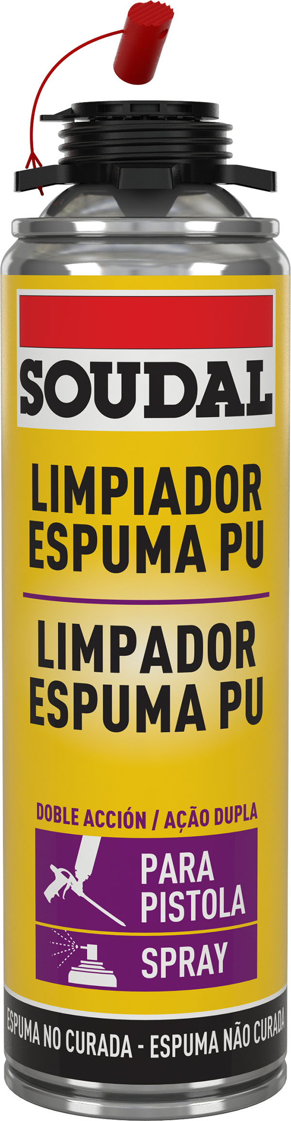 LIMPIADOR ESPUMA POLIURETANO 42117188 SOUDAL 500 ML