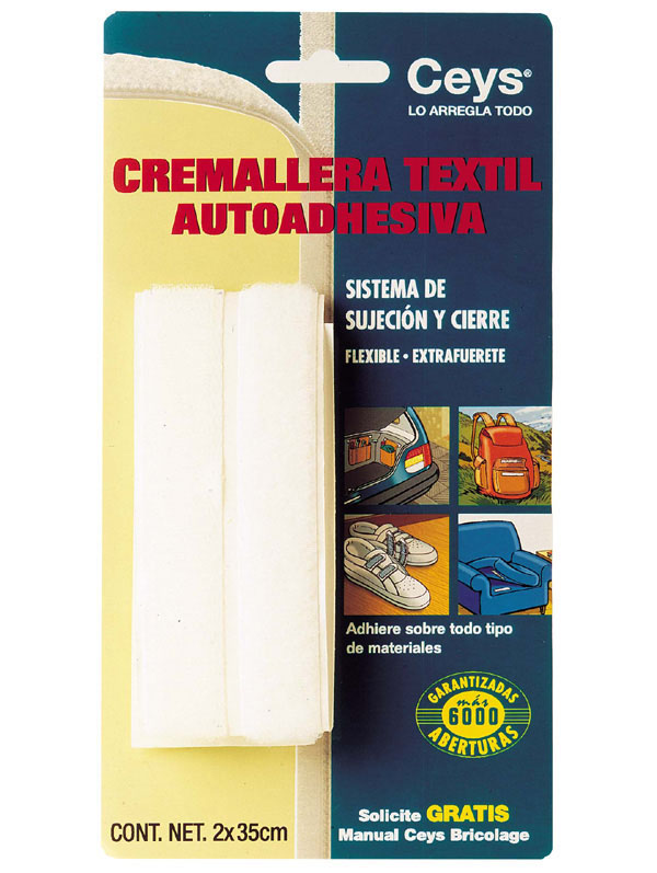 CREMALLERA TEXTIL NEGRA 501108 CEYS 35 CM