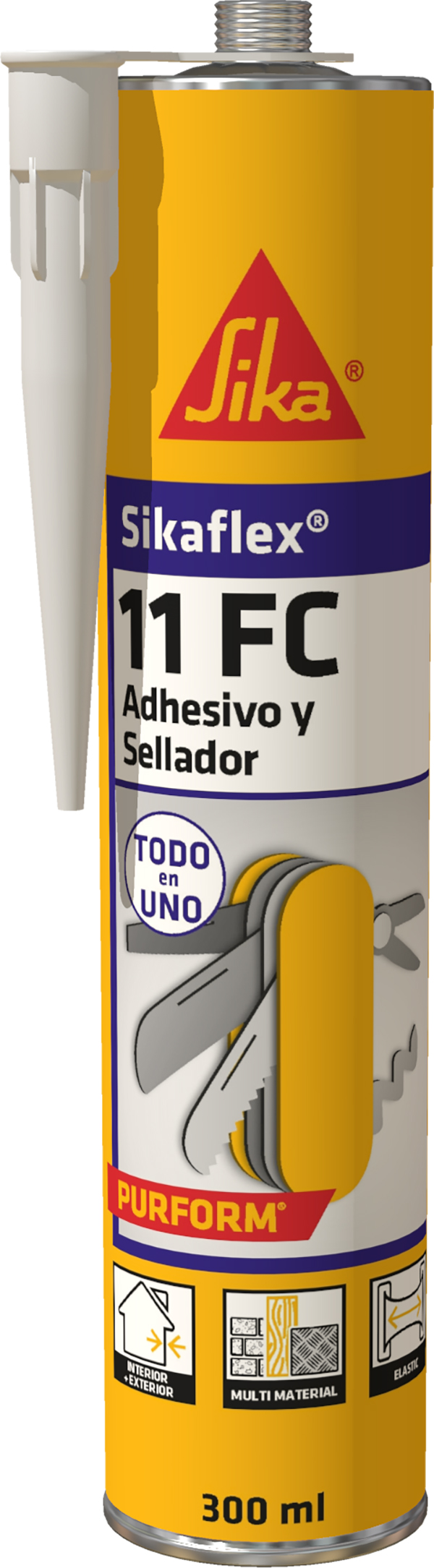 SELLADOR ADH PU PURFORM GRIS 11 FC SIKA 300 CM3