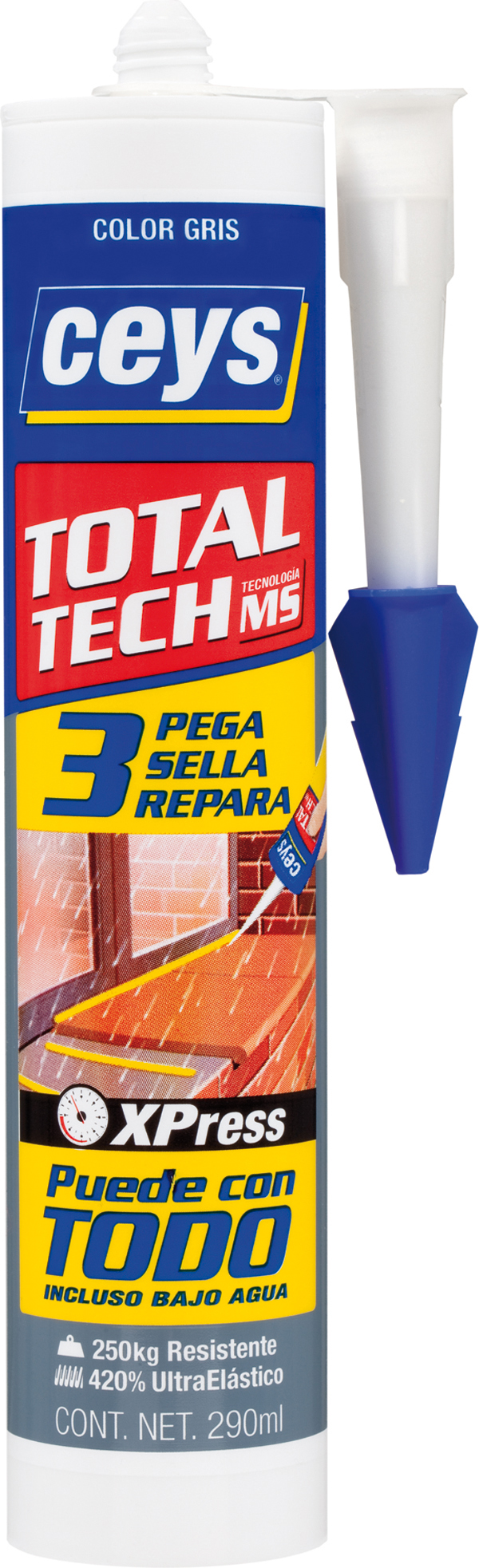 SELLADOR ADH PU MSTECH GRIS 507220 CEYS 290 ML