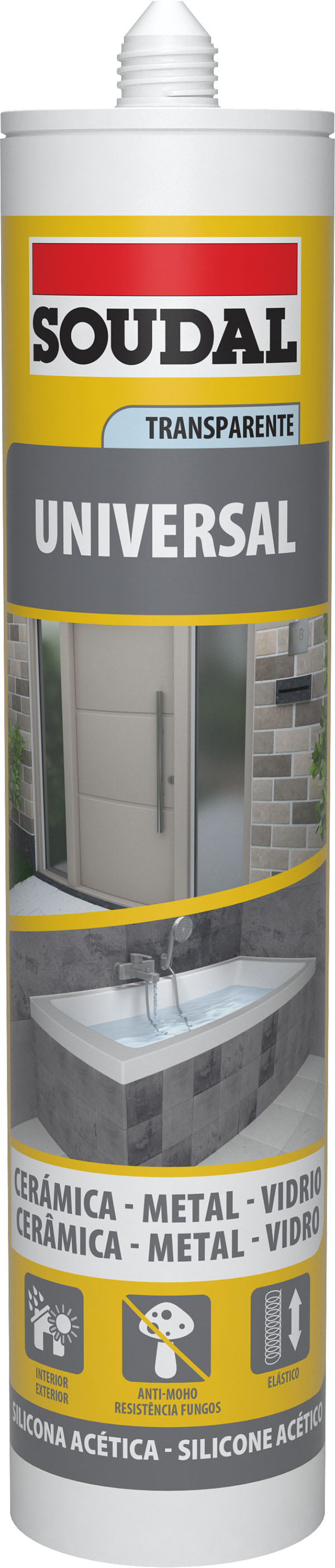 SILICONA CARTUCHO TRASLUCIDA 12103183 SOUDAL 280 ML