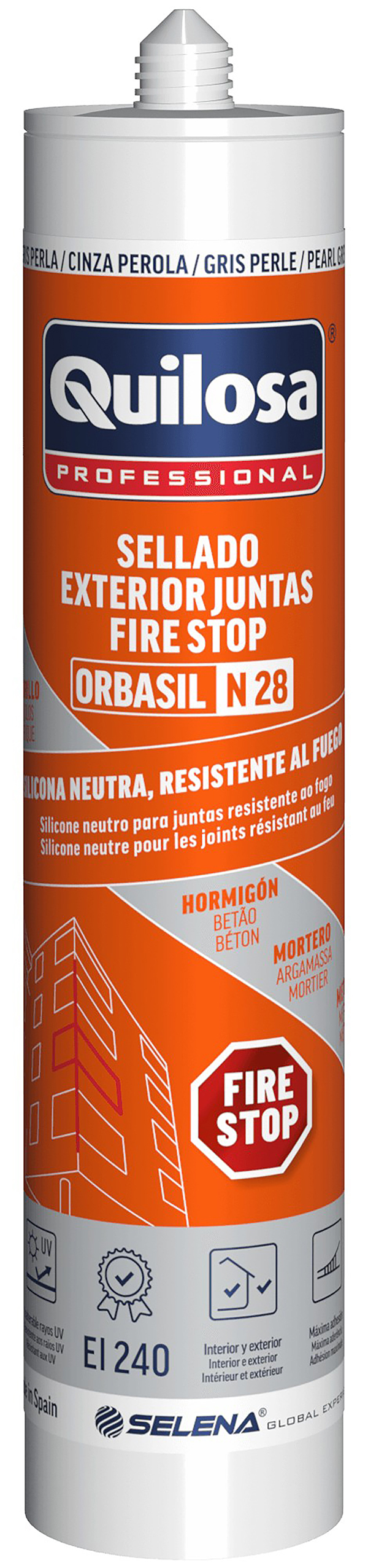SILICONA NEUTRA N-28 CR300ML BLANCO 10043150 FIRE STOP 300 ML