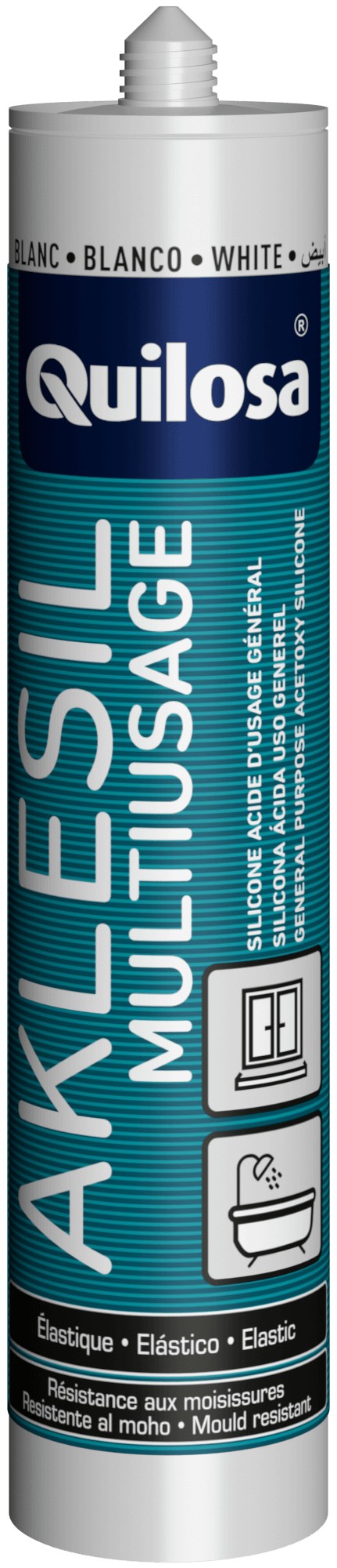 SILICONA CARTUCHO BLANCA 58164.. AKLESIL 280 ML