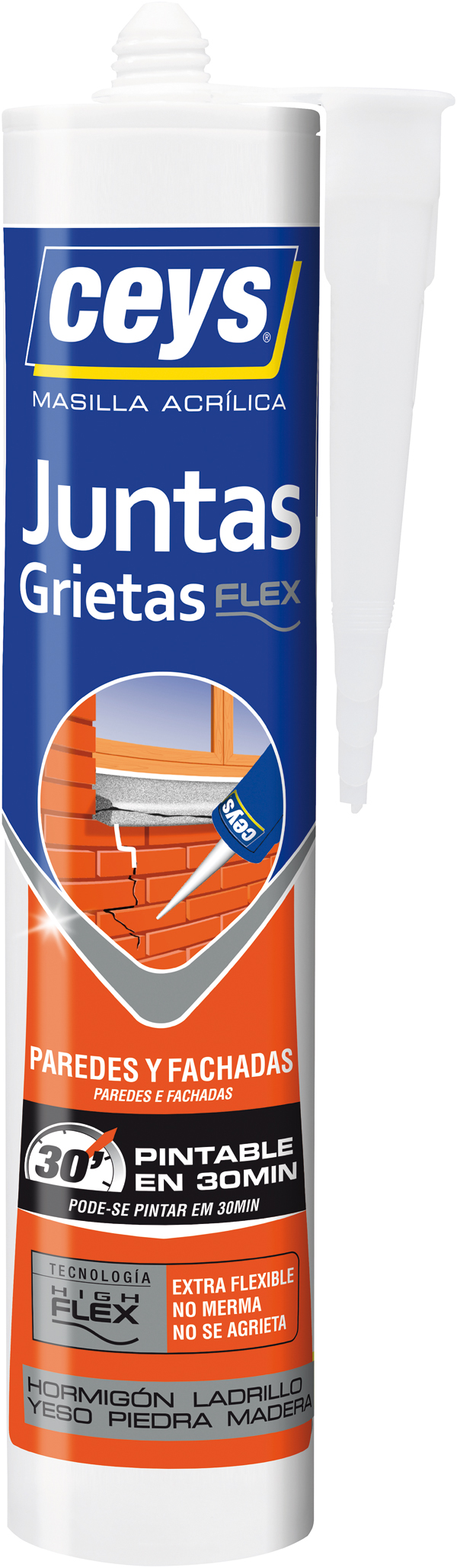 SILICONA CARTUCHO GRIETAS PINT 505608 CEYS 280 ML