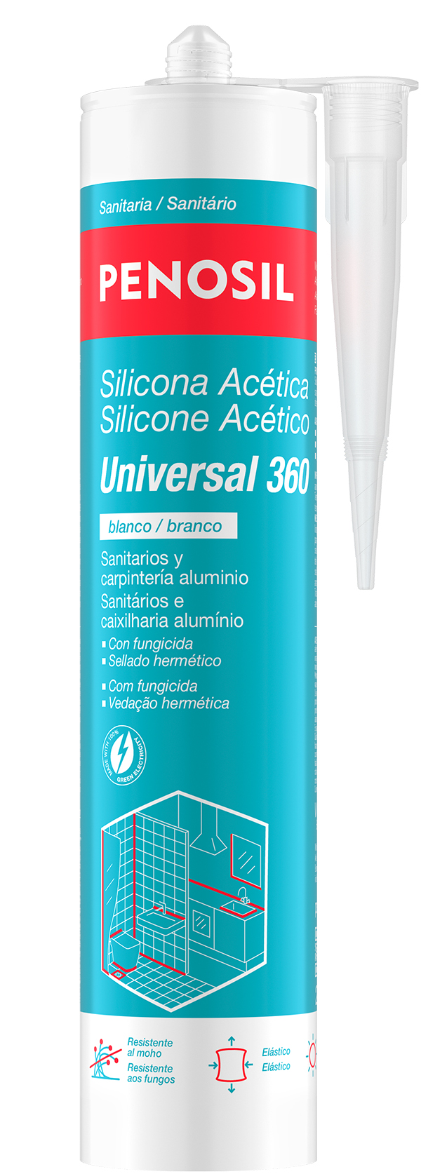 SILICONA UNIVERSAL TRANSLUCIDA 0022E1312C08F04 PENOSIL 280 ML
