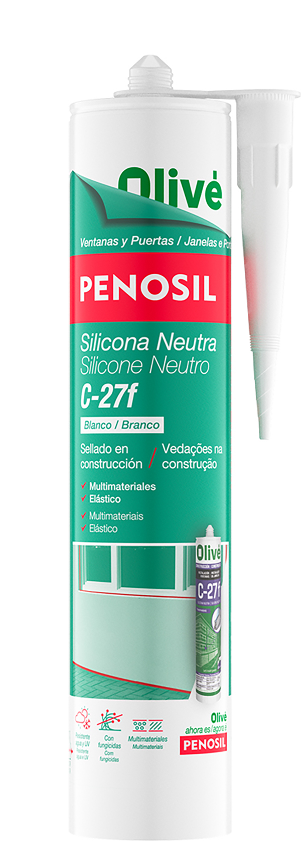 SILICONA NEUTRA NEGRO C27F H40166 PENOSIL 300 ML