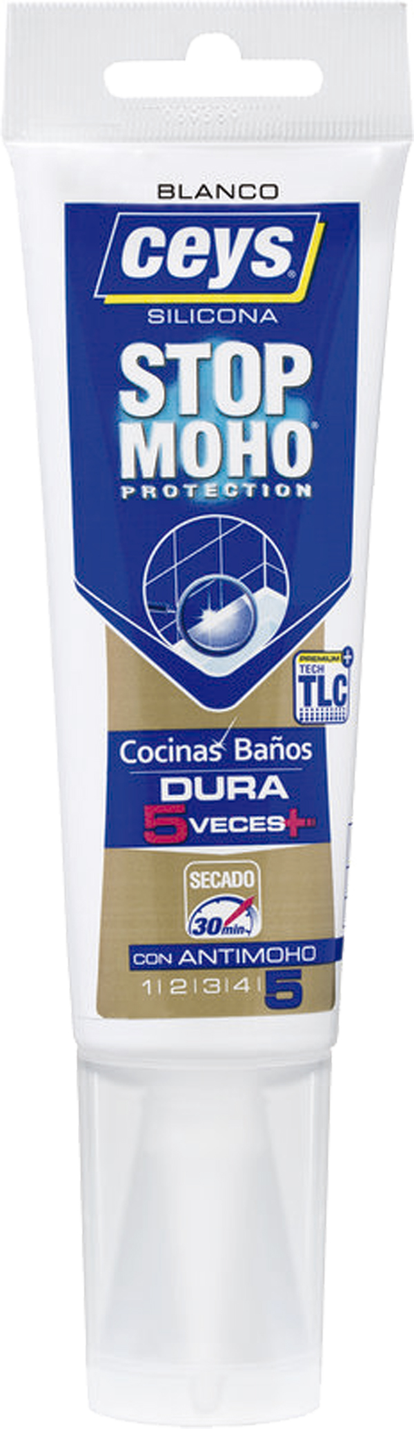 SILICONA BAÑO STOP MOHO TRANSL 505573 CEYS 125 ML