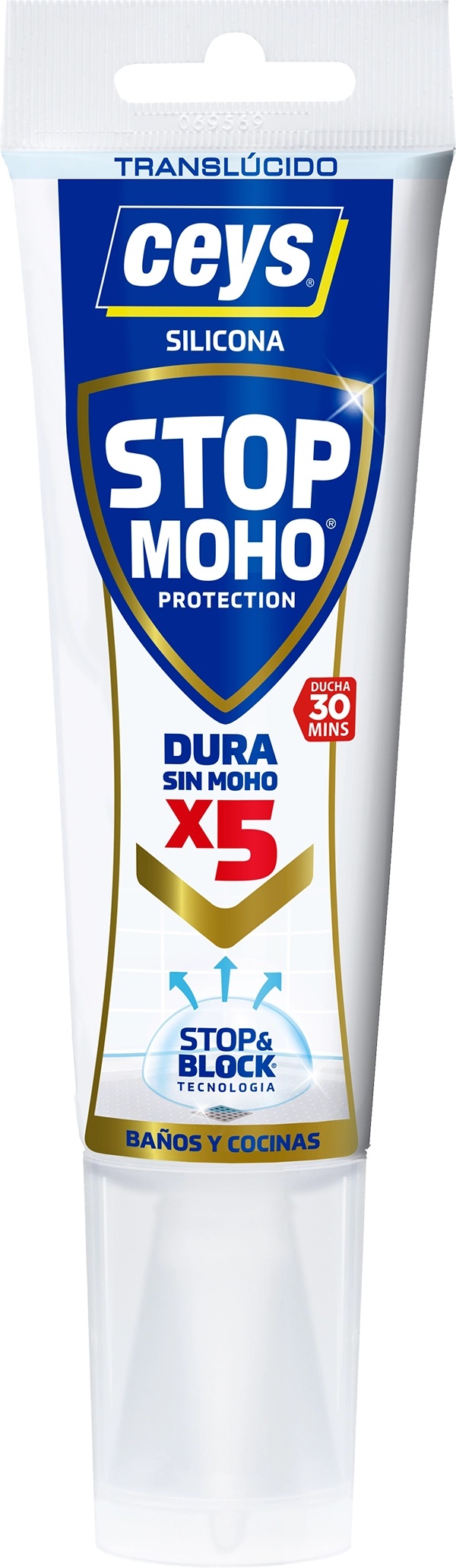 SILICONA TUBO JUNTAS BAÑO STOP MOHO BCO 505612 CEYS 125 ML