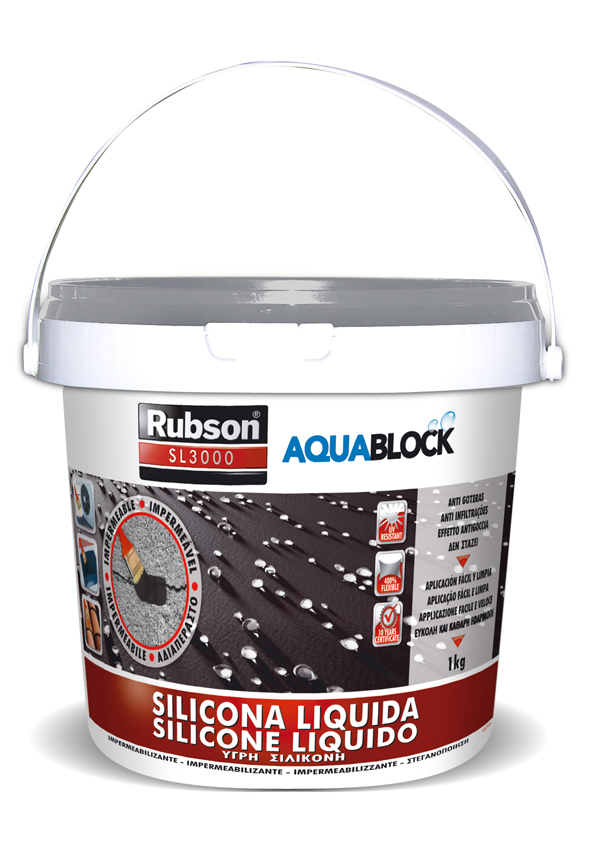 SILICONA LIQUIDA SL3000 TEJA 1894877 RUBSON 1 KG