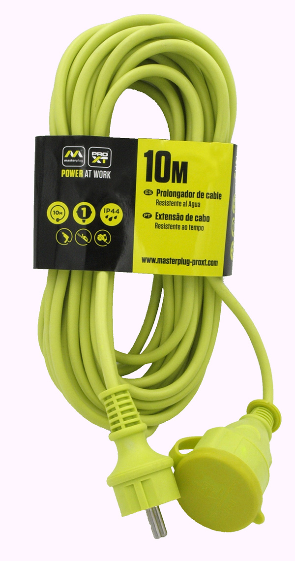 PROLONGADOR 10 METROS IP44 VERDE PROXT EXE10161IP-PX LUCECO 10 M