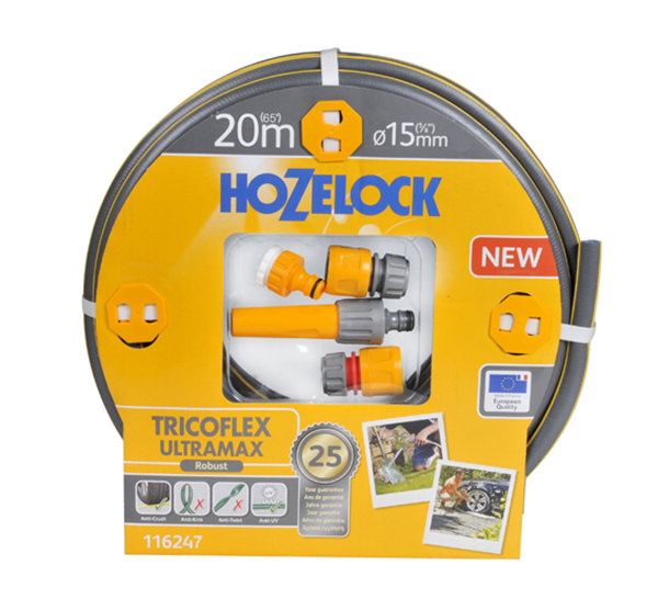 KIT MANGUERA TRICOFLEX ULTRAMAX 15mm 100-002-634 HOZELOCK 20 M