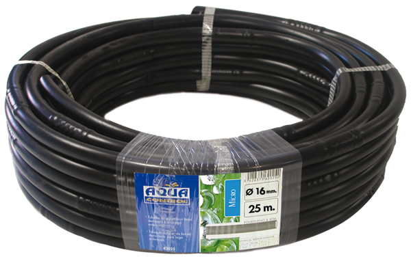 TUBERIA PRINCIPAL MICRO R/25 NEGRO C4365 AQUACENTER 16 MM
