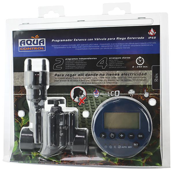 PROGRAMADOR AUTONOMO ELECTROVALVULA LATCH DC Q2000 AQUACONTROL -