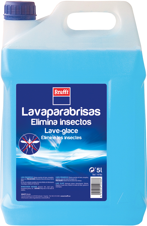 LAVAPARABRISAS ELIMINA INSECTO 14786... KRAFFT 5 L