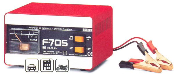 CARGADOR BATERIA 9-45 AH F705 FERVE 6-12 V