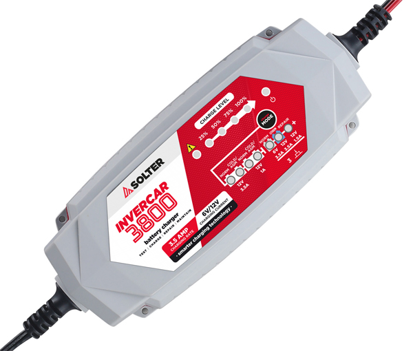 CARGADOR BATERIA 10066 3,5A 2-120Ah INVERCAR 3800 SOLTER 6-12 V