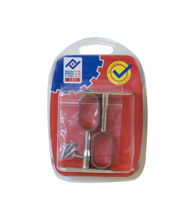 SOPORTE CENTRAL OVAL NIQUEL 2P PT0965 PROFER TOP 30X15 MM