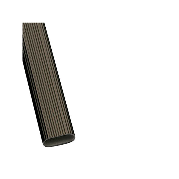 TUBO ARMARIO ALUMINIO OVALADO ESTRIADO 2 MT 18443 AMIG 2M