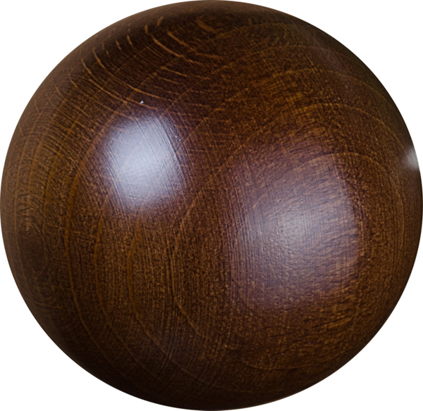 TERMINAL MADERA BOLA BL2 NOGAL 1478012 RIEL CHYC 20 MM