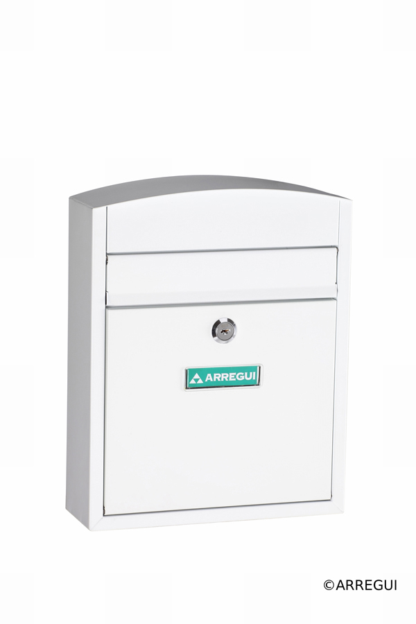 BUZON EXTERIOR ACERO BLANCO E-5731 ARREGUI 32X26X9CM