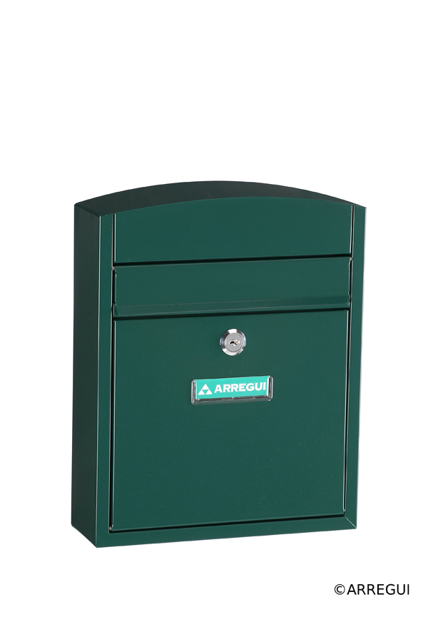 BUZON EXTERIOR ACERO VERDE E 5733 ARREGUI 32X26X9CM