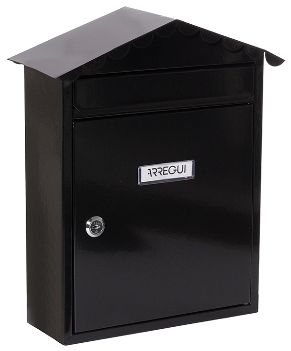 BUZON EXTERIOR ACERO NEGRO E 5744 ARREGUI 36X30X10CM