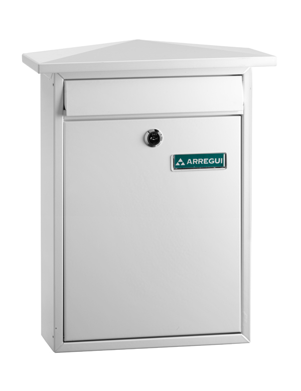 BUZON EXTERIOR ACERO BLANCO E 5711 ARREGUI 37X31X10CM