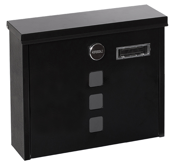 BUZON EXTERIOR ACERO CHANCE NEGRO E7104 ARREGUI -