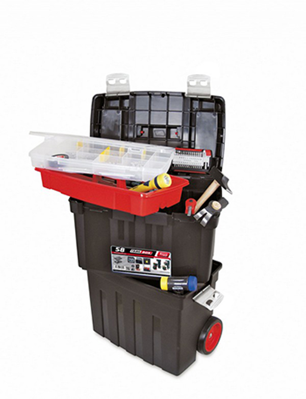 CAJA HERRTAS C/RUEDAS C/ALUMIN 158001 TAYG 47X29X63